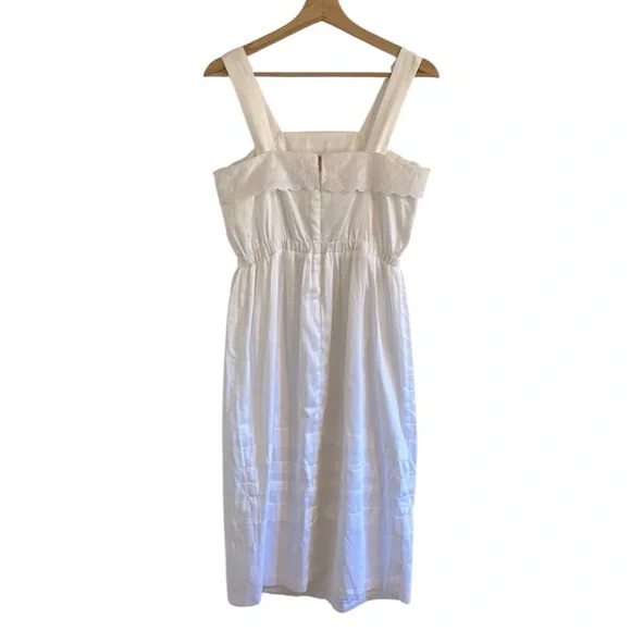 Cella & Flo Vivian Voile Lace Nursing Dress Women’s Size XS Midi Cotton‎ White - Picture 6 of 14